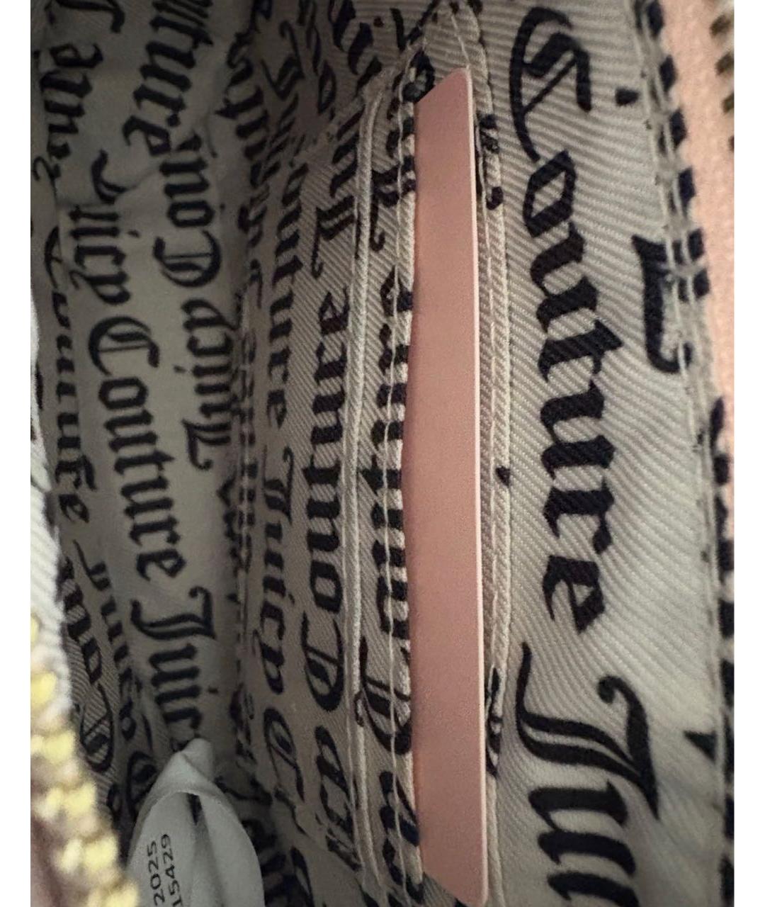 JUICY COUTURE Голубая тканевая сумка через плечо, фото 2