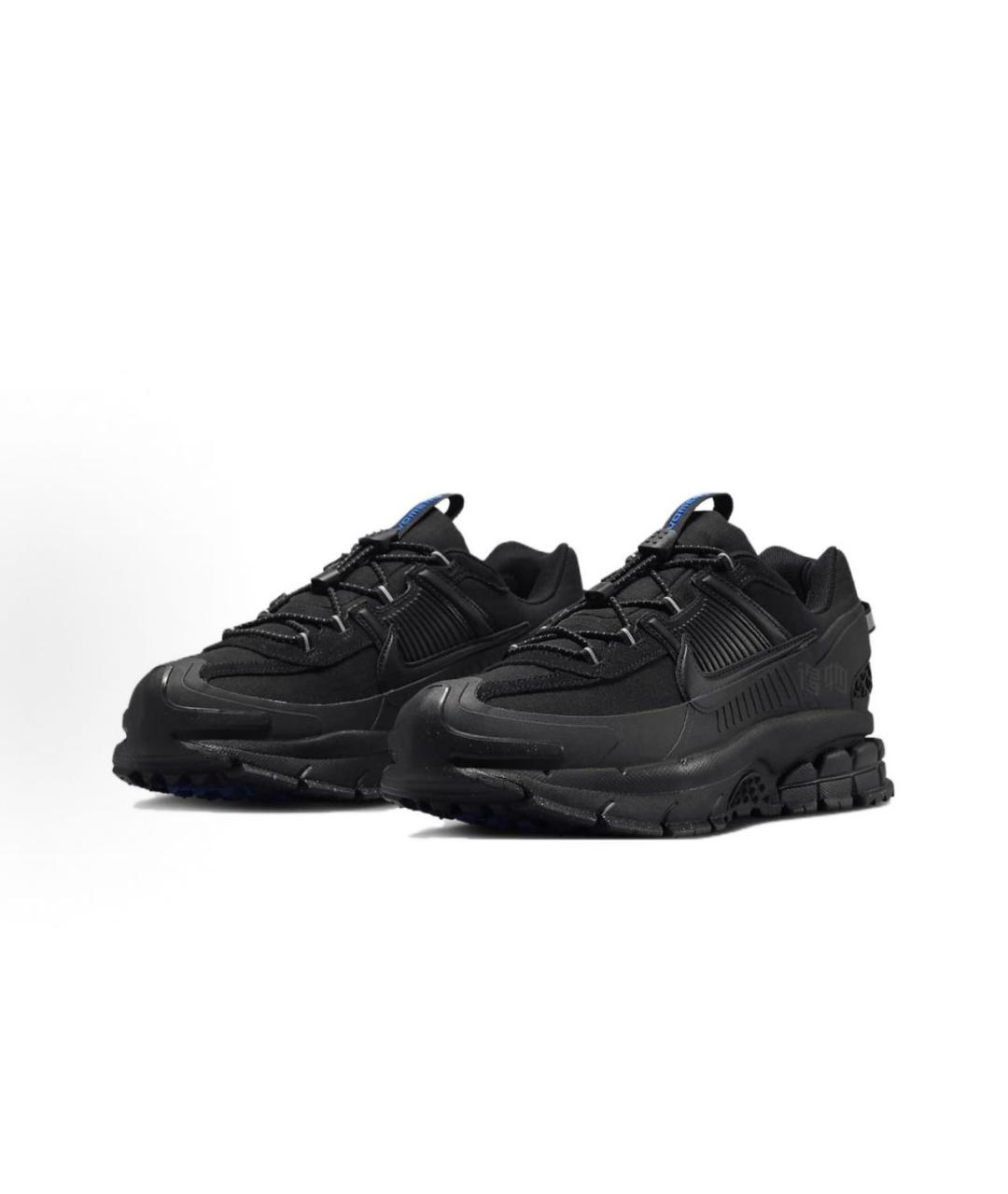 NIKE Черные синтетические низкие кроссовки / кеды, фото 2