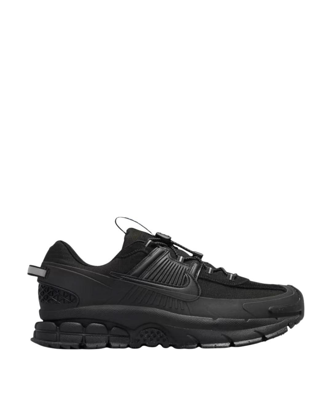NIKE Черные синтетические низкие кроссовки / кеды, фото 1