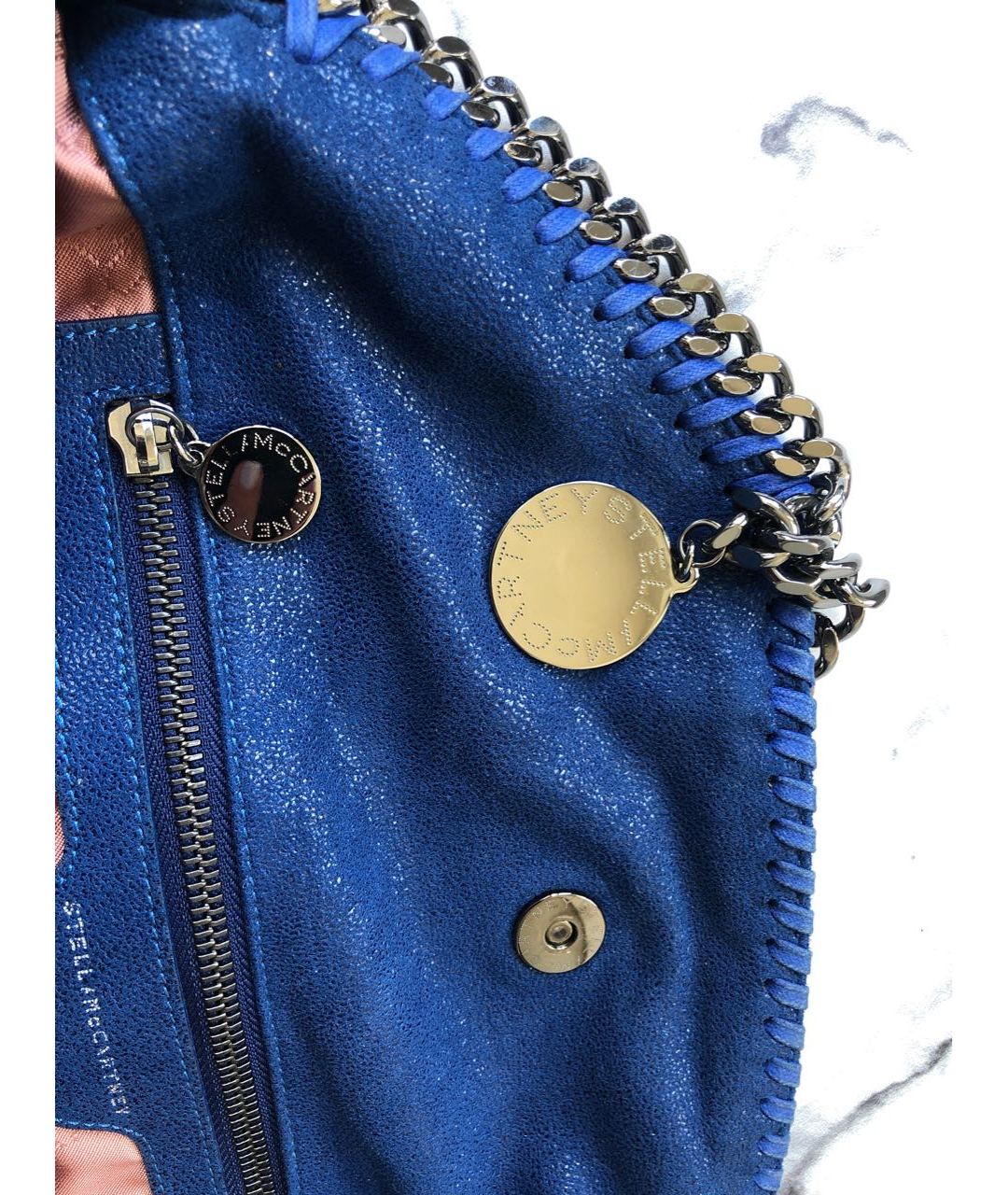 STELLA MCCARTNEY Синяя сумка тоут из искусственной кожи, фото 7