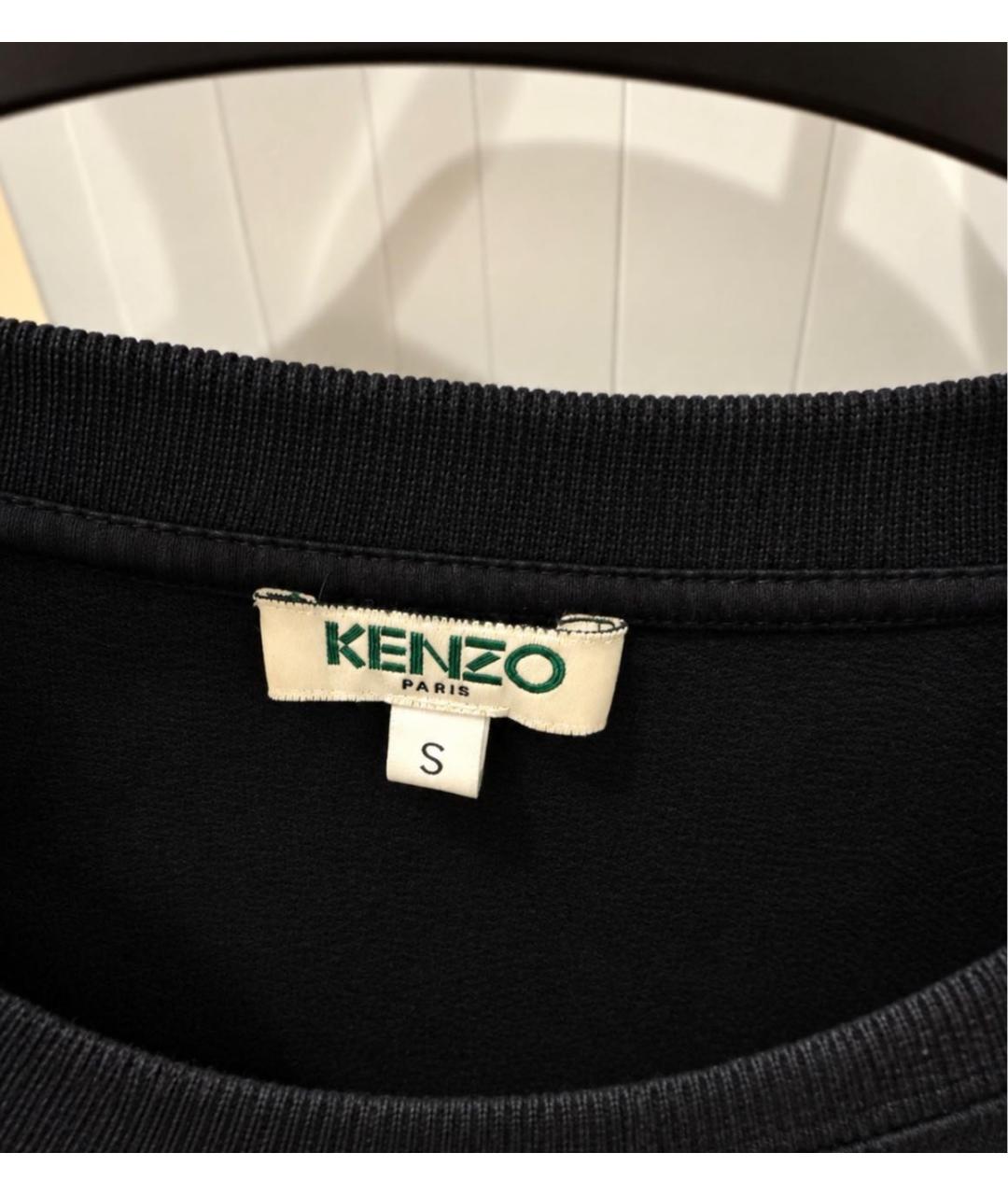 KENZO Черный хлопковый джемпер / свитер, фото 6