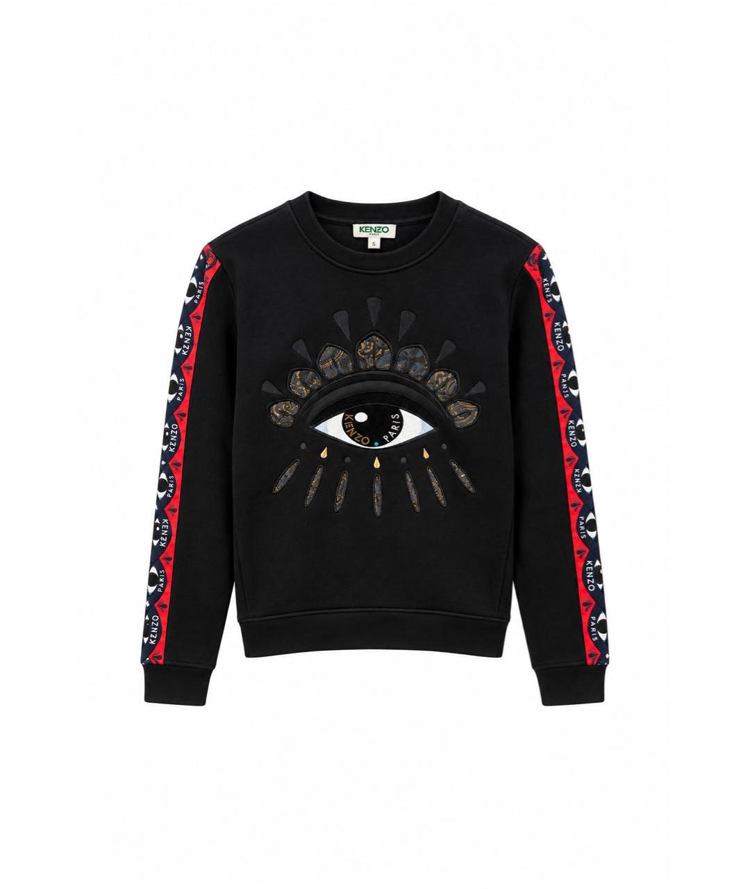 KENZO Черный хлопковый джемпер / свитер, фото 1