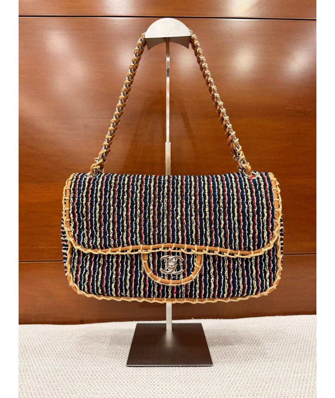CHANEL Мульти твидовая сумка с короткими ручками, фото 9