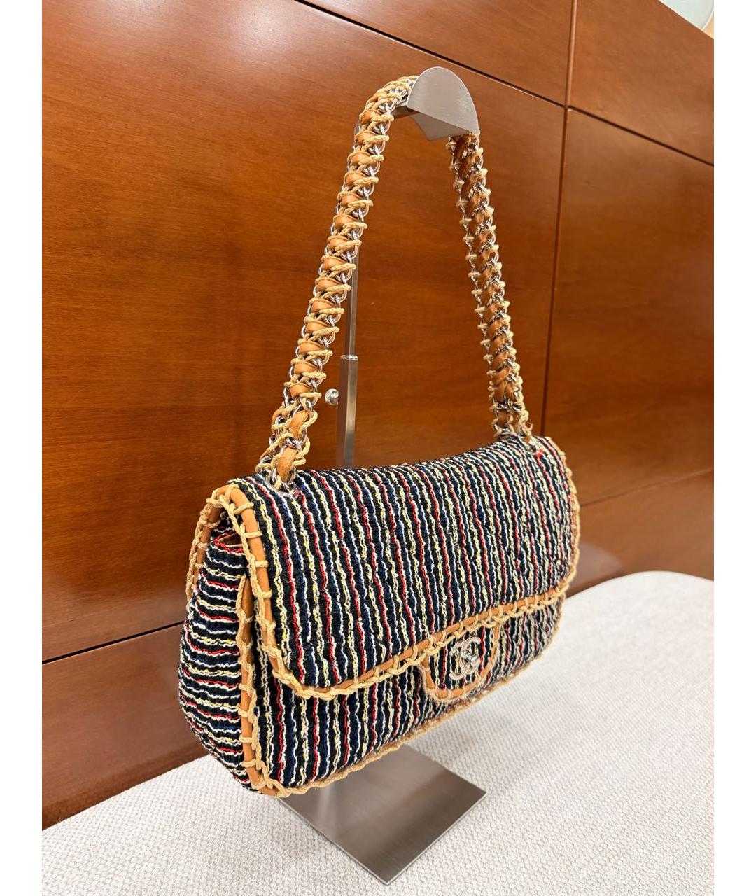 CHANEL Мульти твидовая сумка с короткими ручками, фото 2
