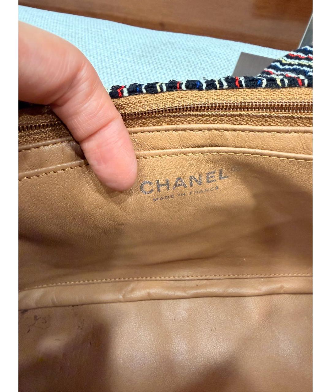 CHANEL Мульти твидовая сумка с короткими ручками, фото 4