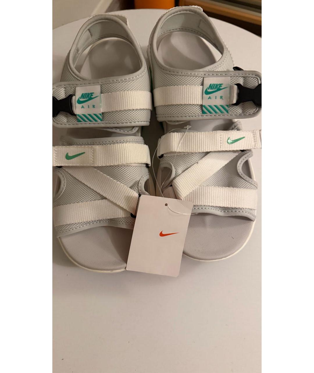 NIKE Белые синтетические сандалии, фото 4