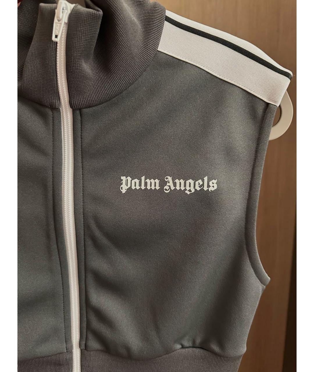 PALM ANGELS Антрацитовая полиэстеровая майка, фото 3