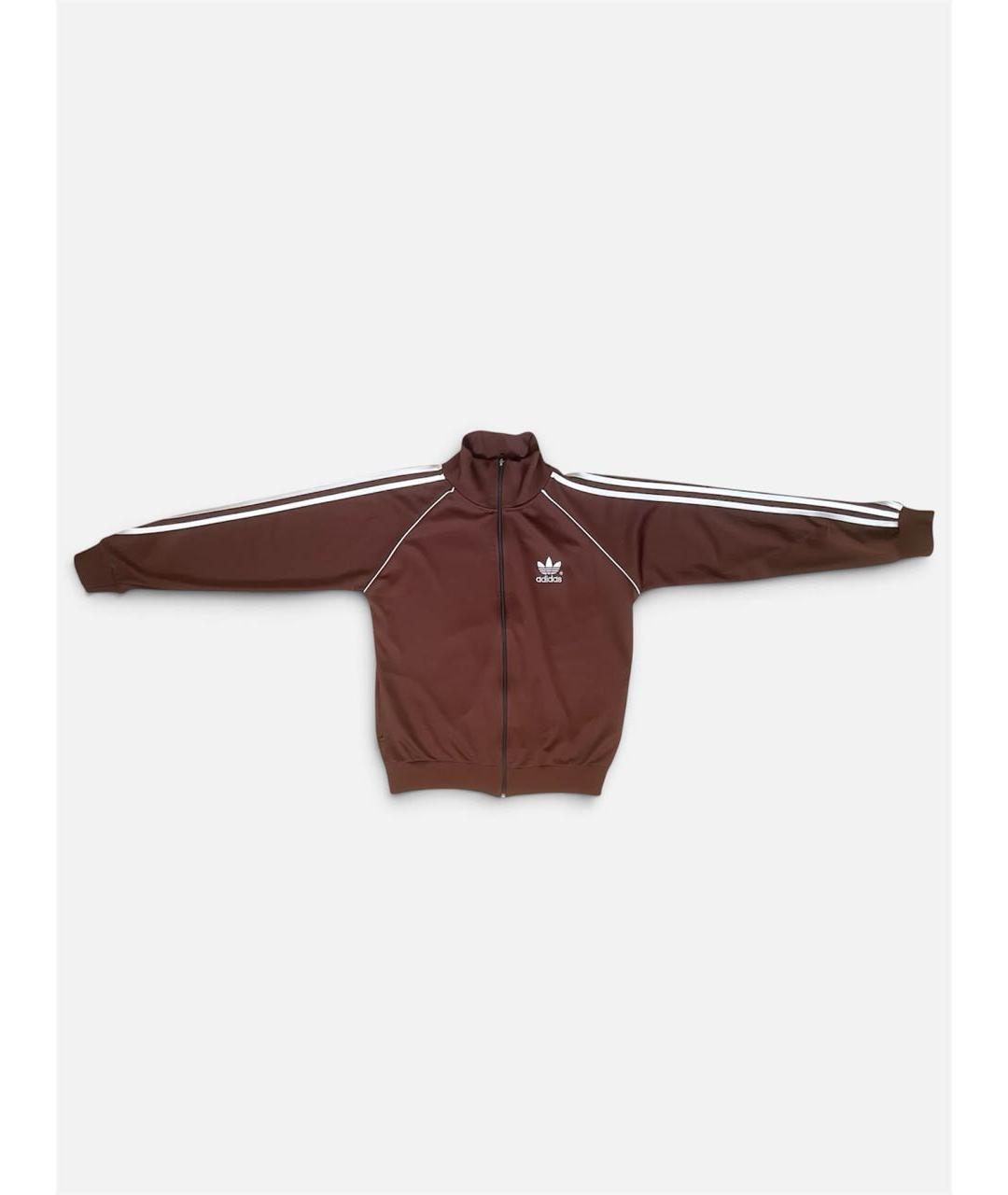 ADIDAS Коричневая полиэстеровая спортивная куртка, фото 2