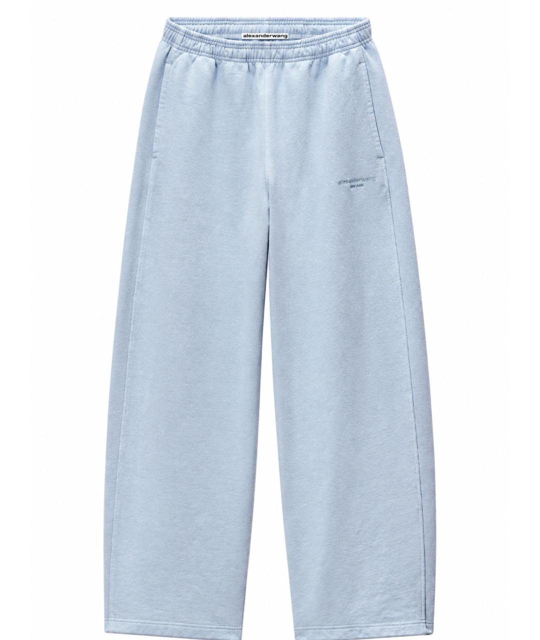 ALEXANDER WANG Голубые хлопковые спортивные брюки и шорты, фото 1