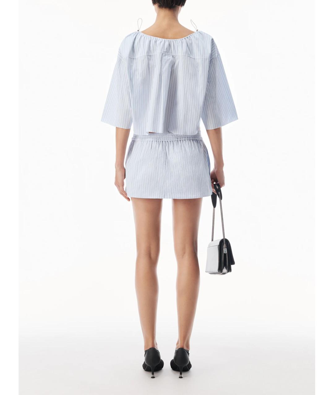 ALEXANDER WANG Голубые хлопковые шорты, фото 3
