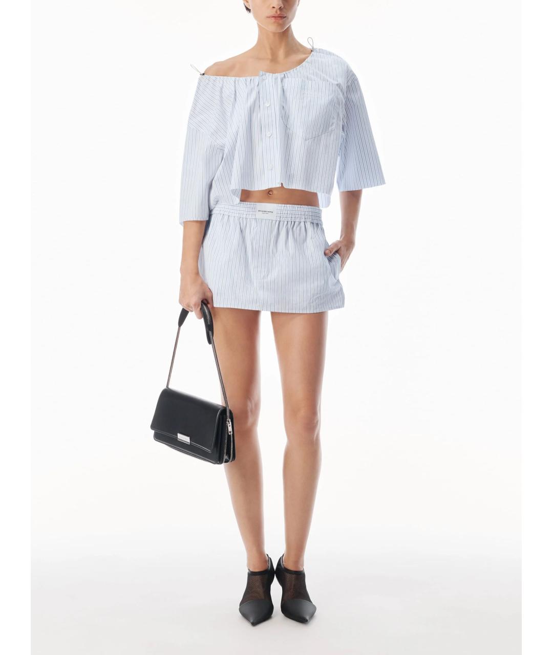 ALEXANDER WANG Голубые хлопковые шорты, фото 2