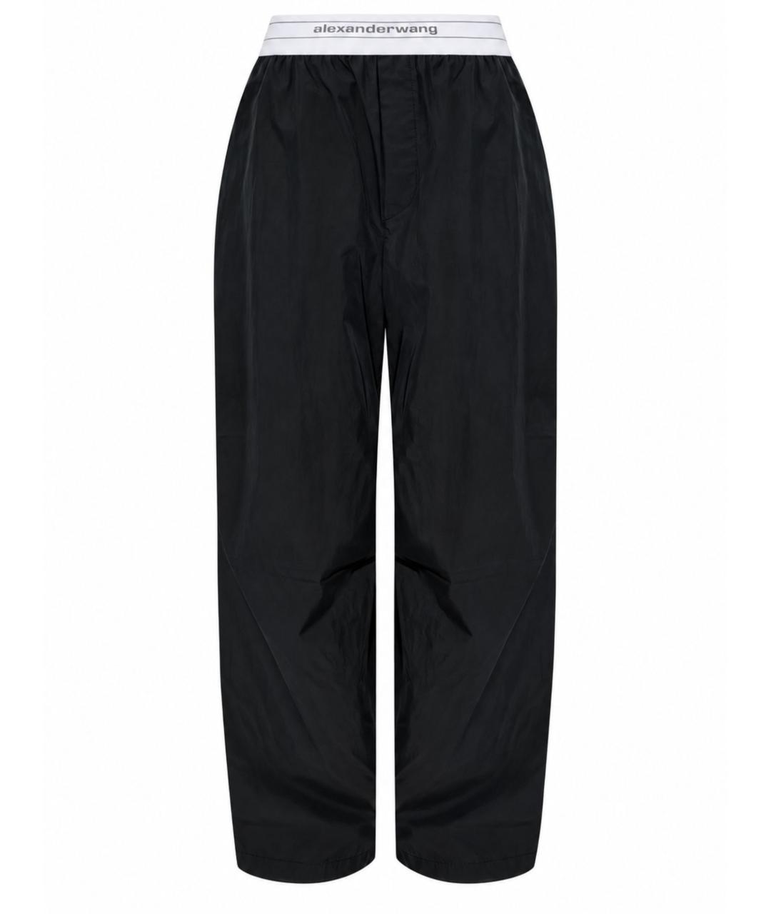ALEXANDER WANG Черные хлопковые брюки широкие, фото 1