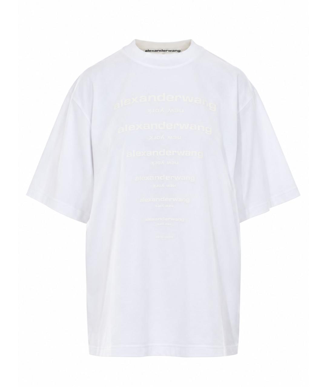 ALEXANDER WANG Белая хлопковая футболка, фото 1