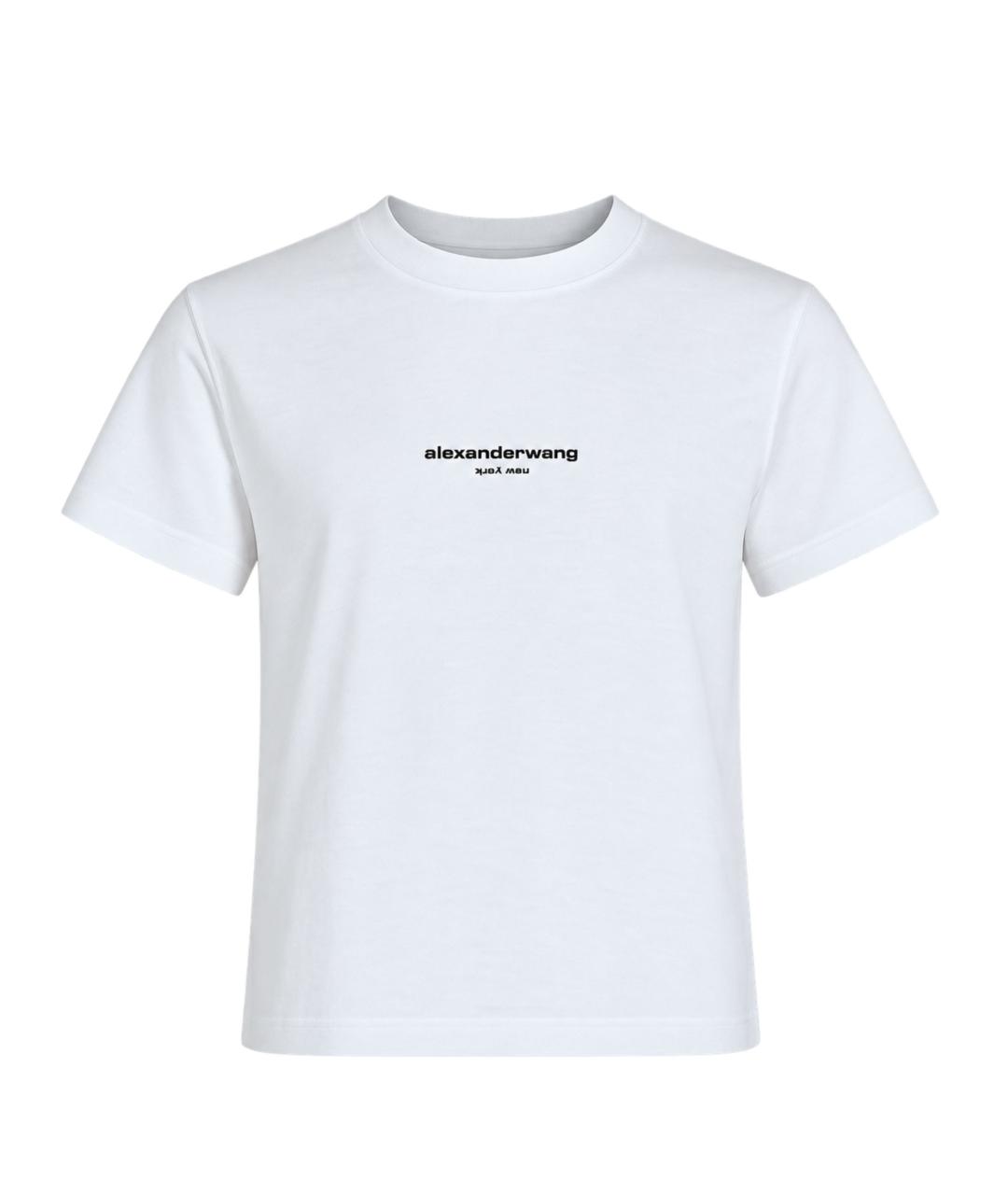 ALEXANDER WANG Белая хлопковая футболка, фото 1