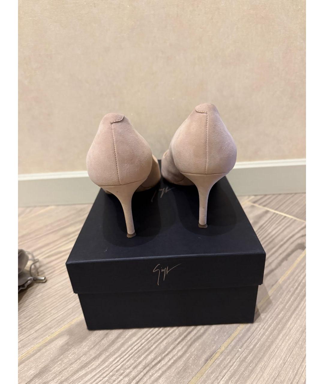 GIUSEPPE ZANOTTI DESIGN Розовые замшевые туфли, фото 4