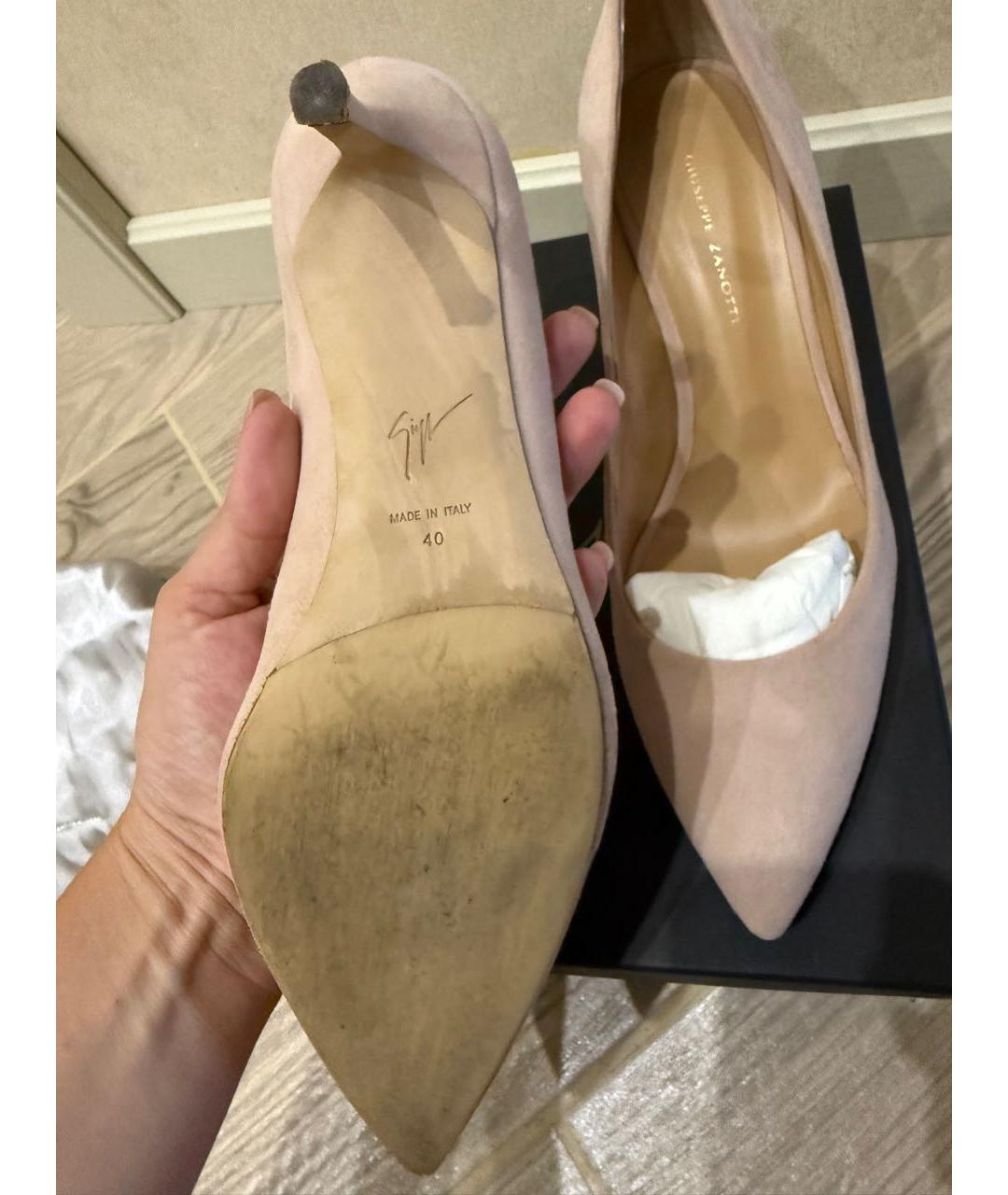 GIUSEPPE ZANOTTI DESIGN Розовые замшевые туфли, фото 5