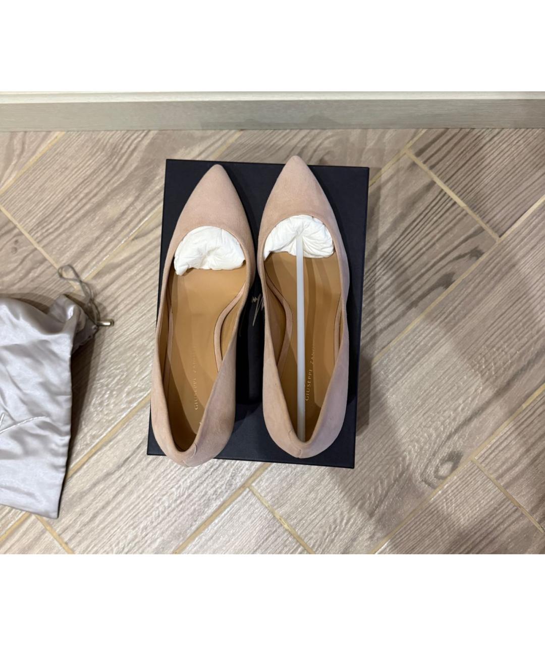 GIUSEPPE ZANOTTI DESIGN Розовые замшевые туфли, фото 3