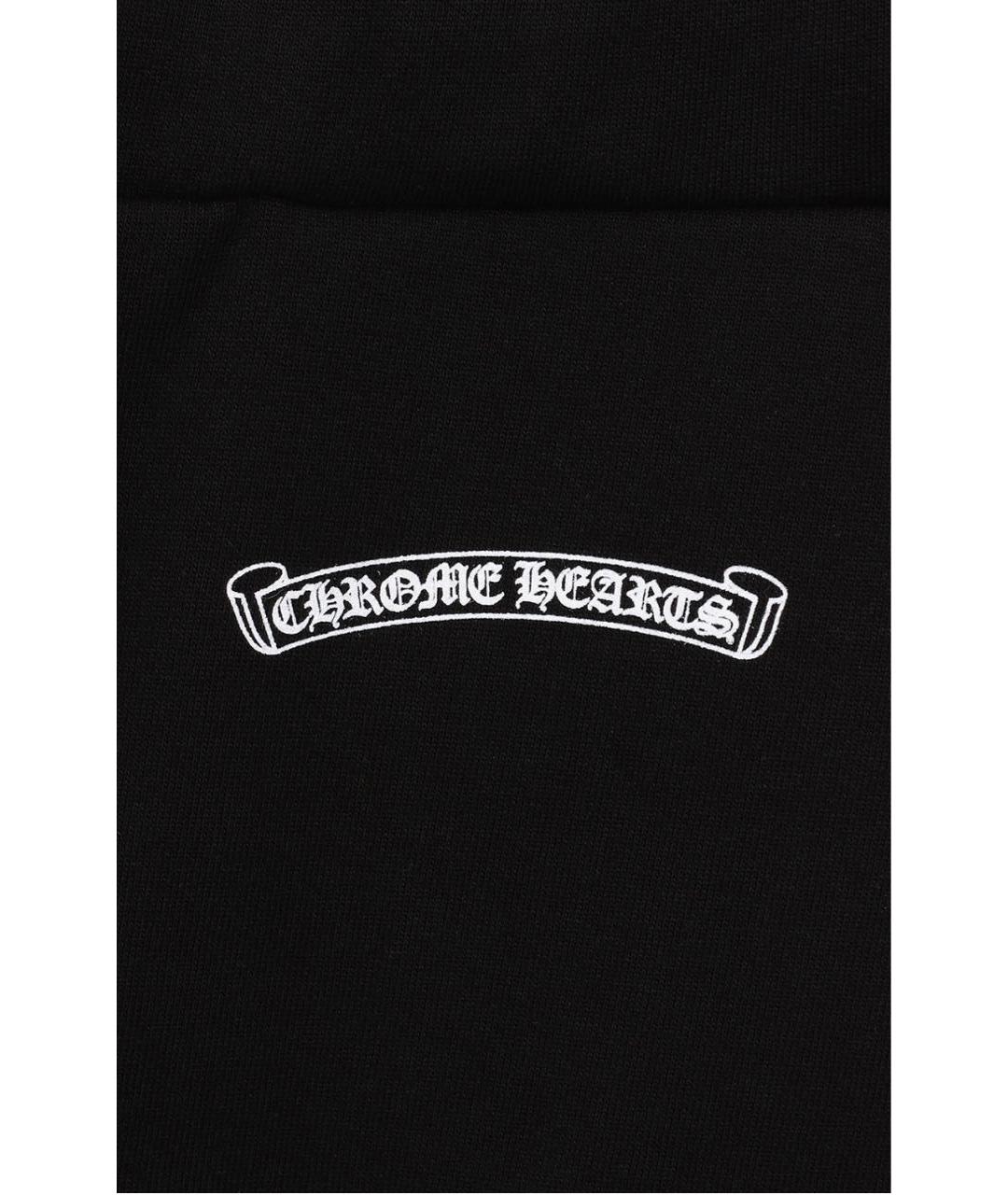 CHROME HEARTS Черные хлопковые повседневные брюки, фото 4