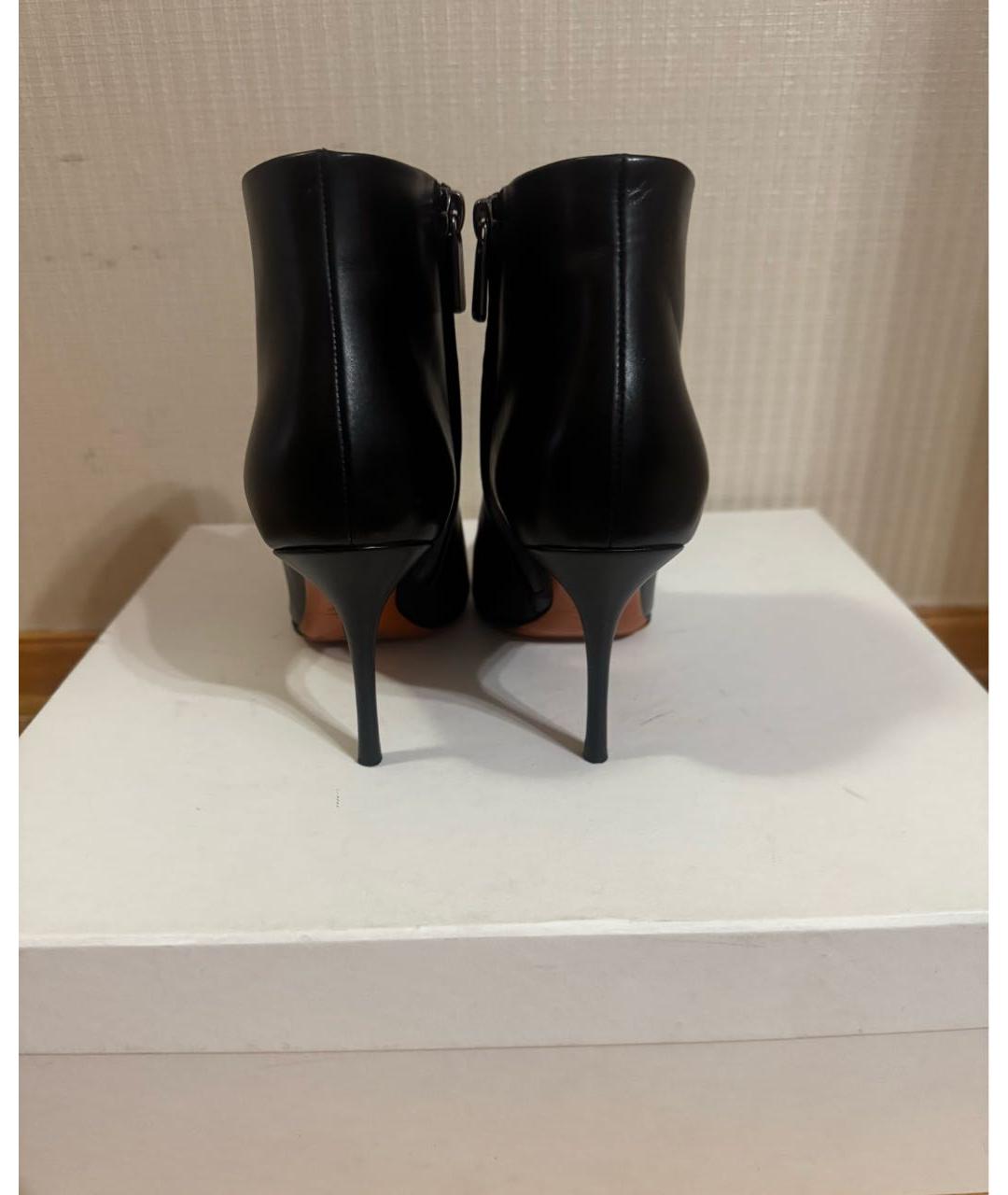 SANTONI Черные кожаные ботильоны, фото 4