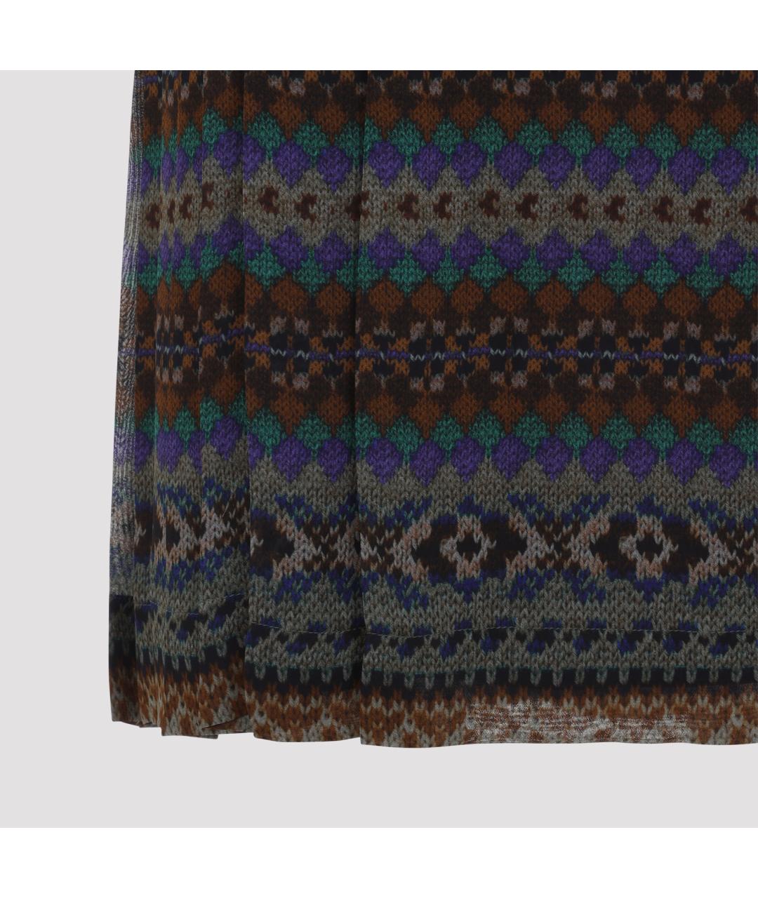DRIES VAN NOTEN Коричневая вискозная юбка миди, фото 3