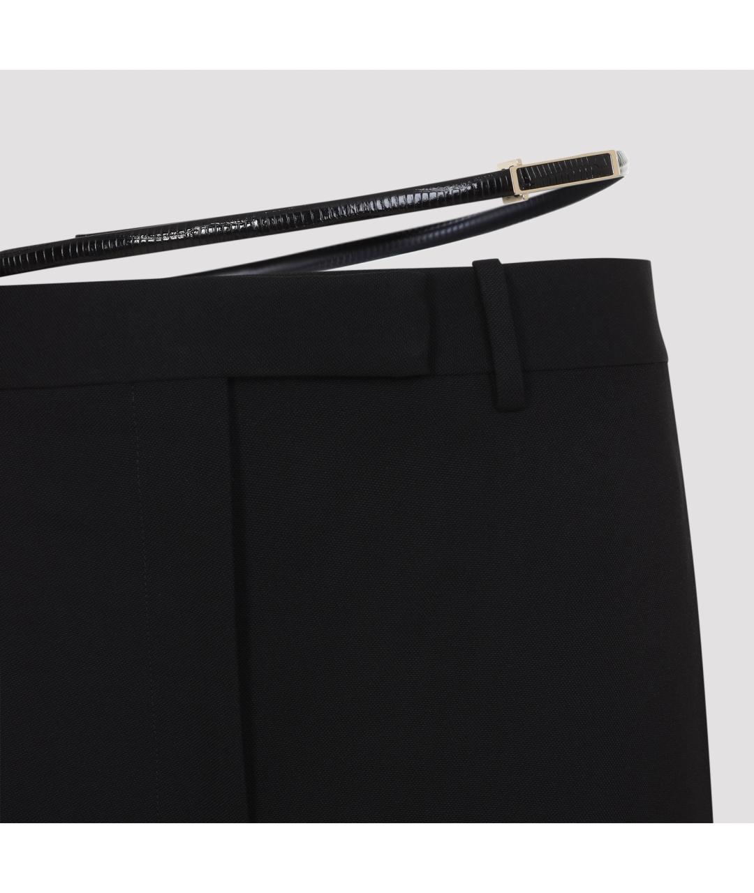 TOM FORD Черные шерстяные прямые брюки, фото 4