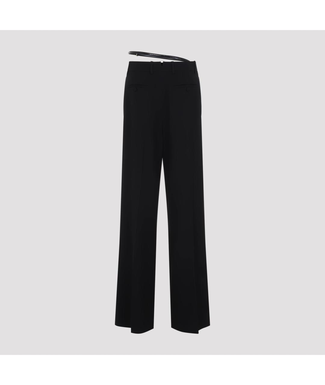 TOM FORD Черные шерстяные прямые брюки, фото 3