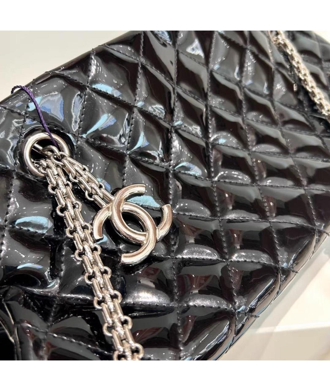 CHANEL Черная кожаная сумка через плечо, фото 4