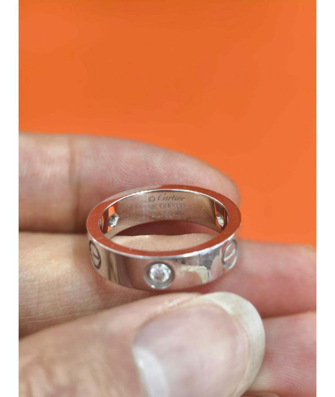 CARTIER Серебряное кольцо из белого золота, фото 2