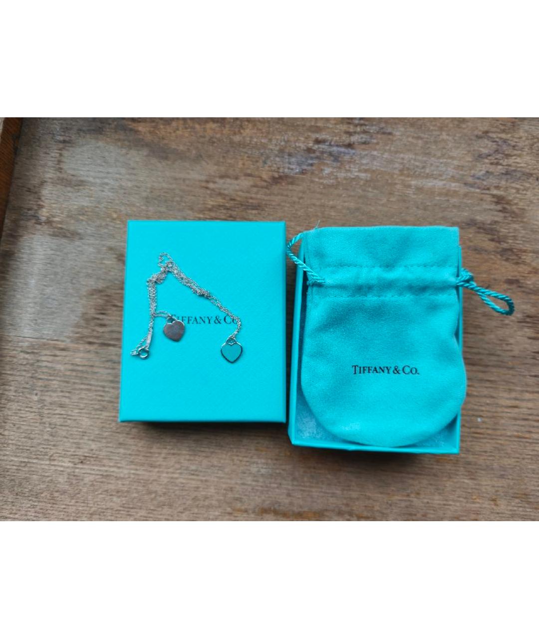 TIFFANY&CO Бирюзовая серебряная подвеска, фото 3