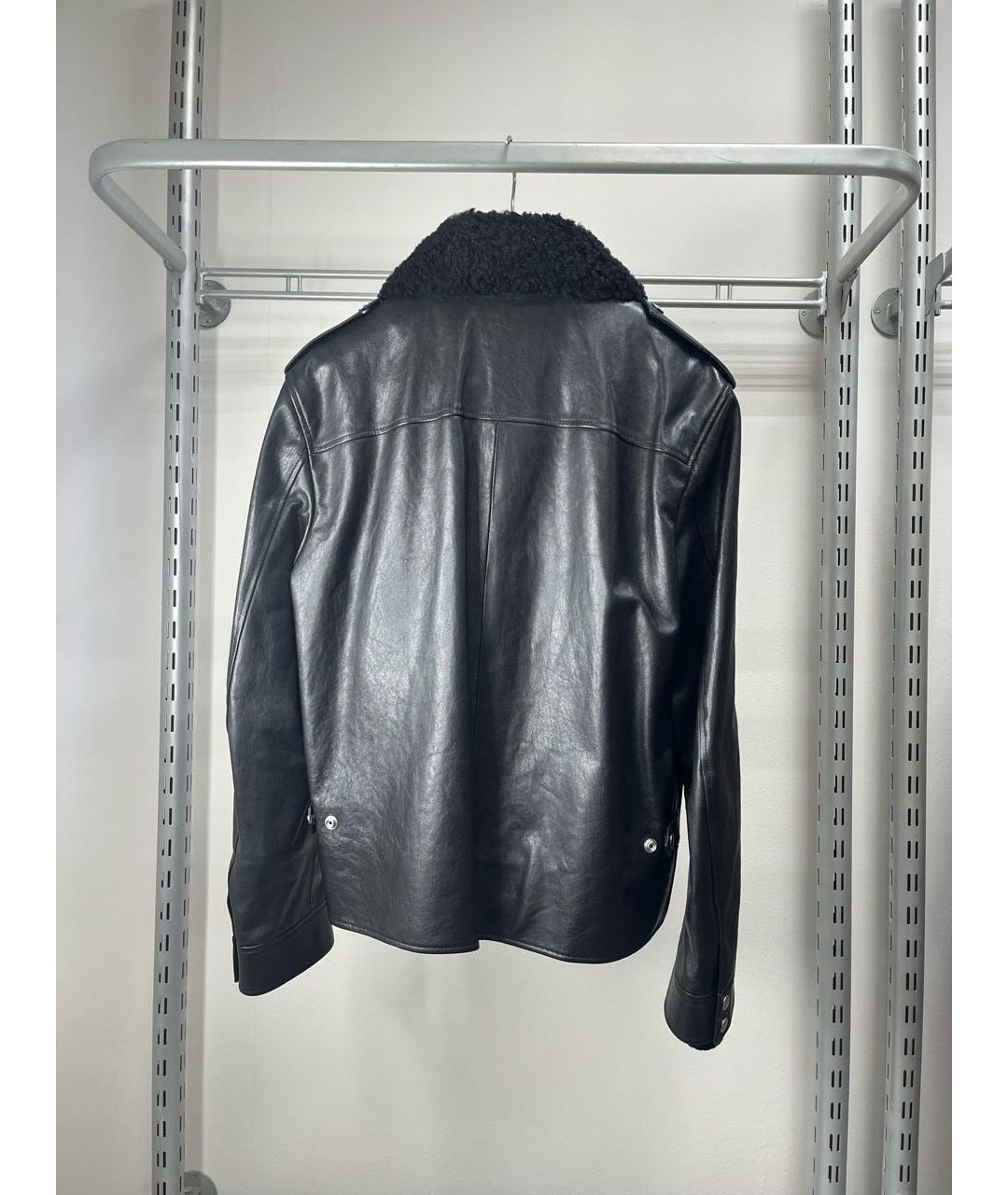 SAINT LAURENT Черная кожаная куртка, фото 5