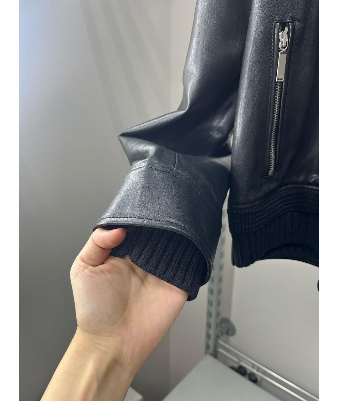 SAINT LAURENT Черная кожаная куртка, фото 3