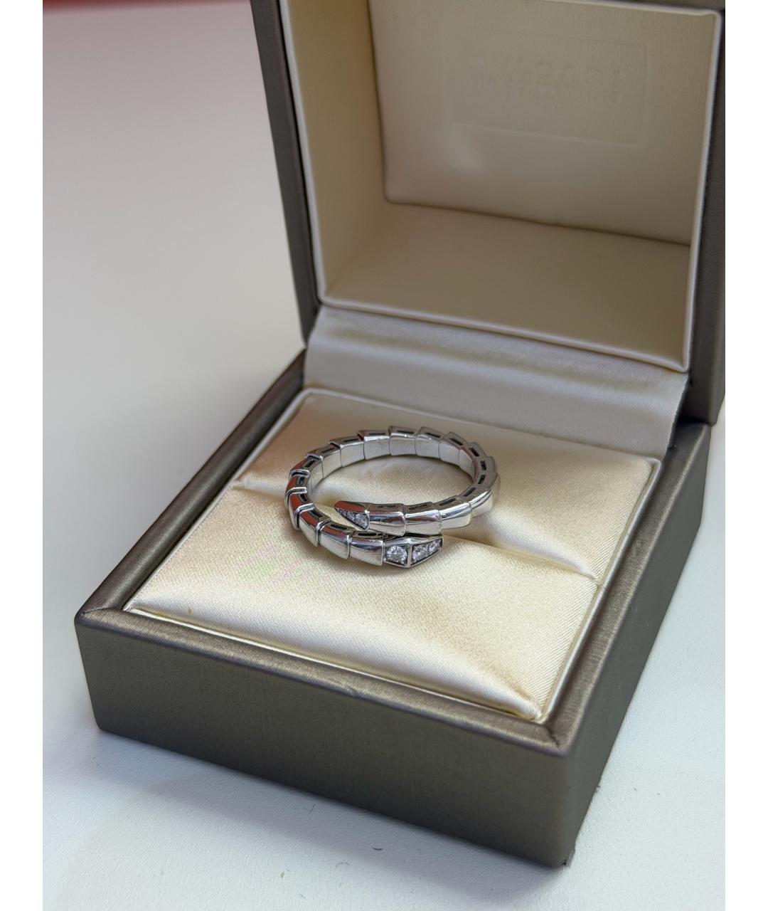 BVLGARI Серебряное кольцо из белого золота, фото 5
