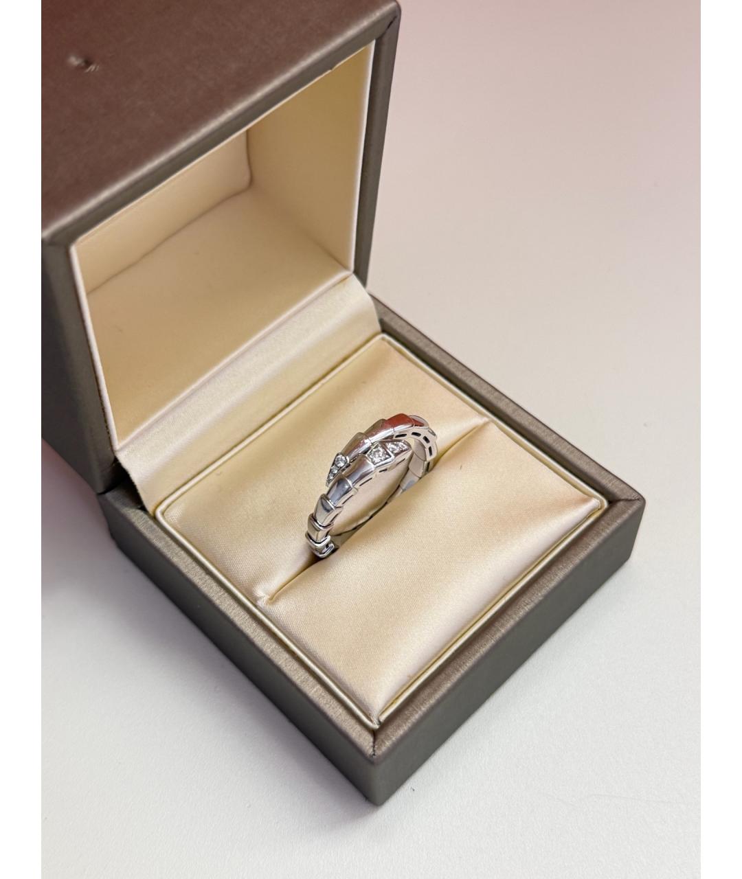 BVLGARI Серебряное кольцо из белого золота, фото 4