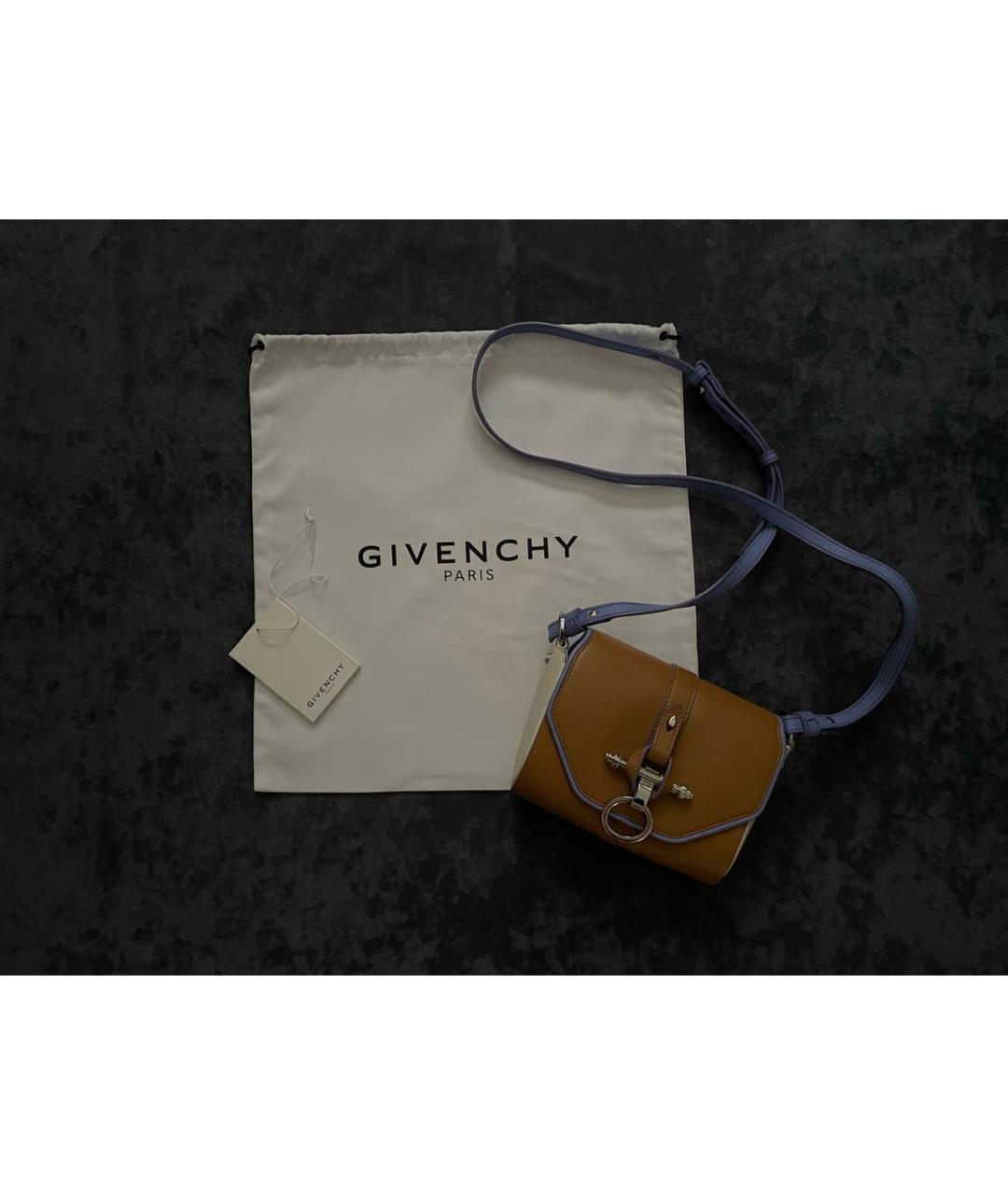 GIVENCHY Коричневая кожаная сумка через плечо, фото 6