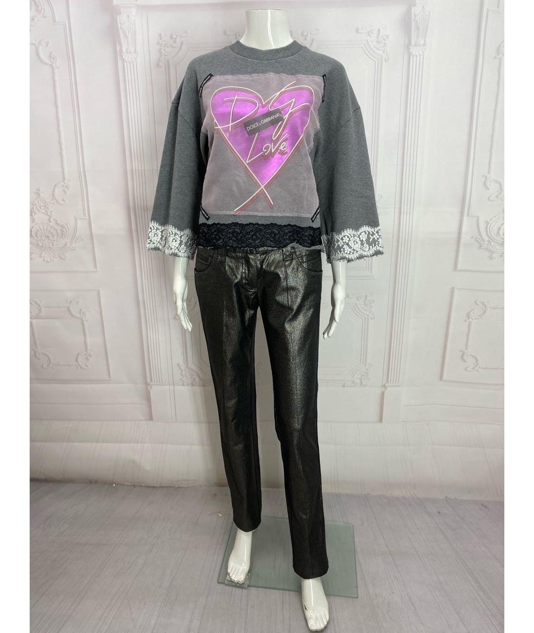 DOLCE&GABBANA Хлопко-эластановые прямые джинсы, фото 5