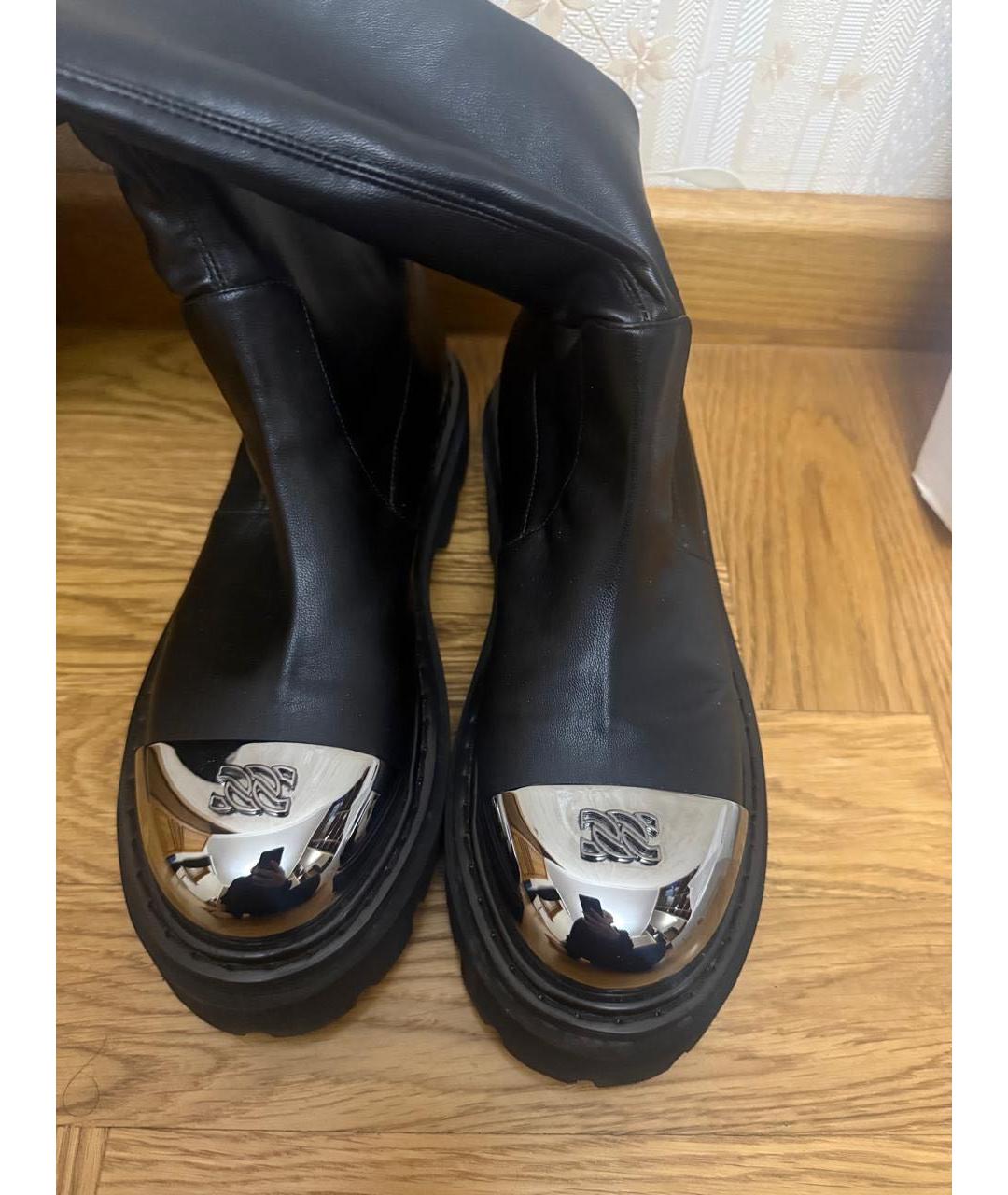 CASADEI Черные кожаные ботфорты, фото 2