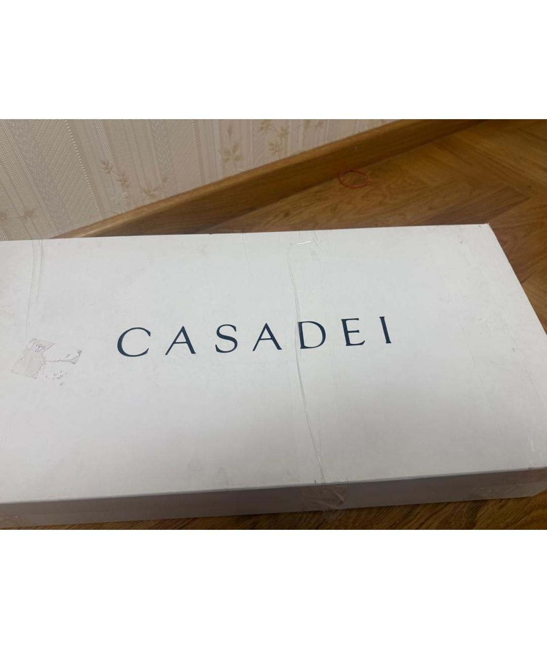 CASADEI Черные кожаные ботфорты, фото 5