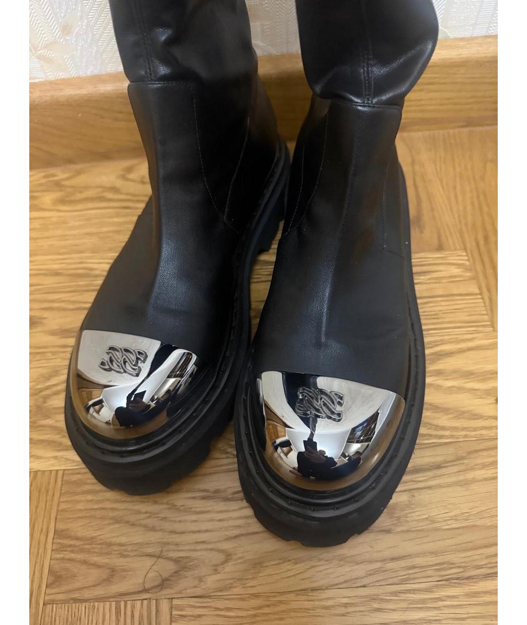 CASADEI Черные кожаные ботфорты, фото 3