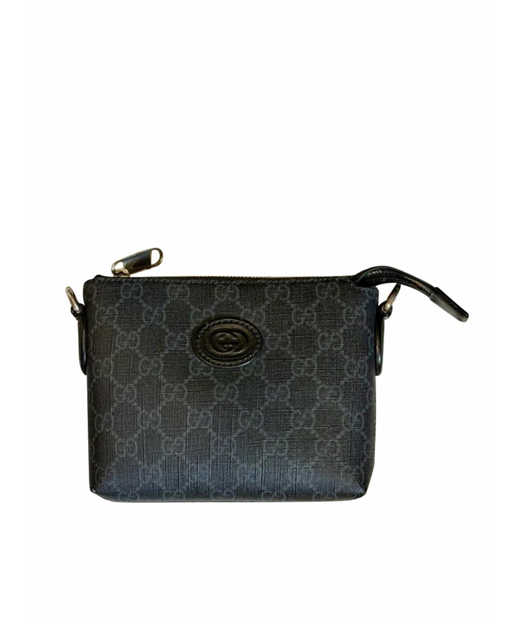 GUCCI Черная кожаная сумка на плечо, фото 6