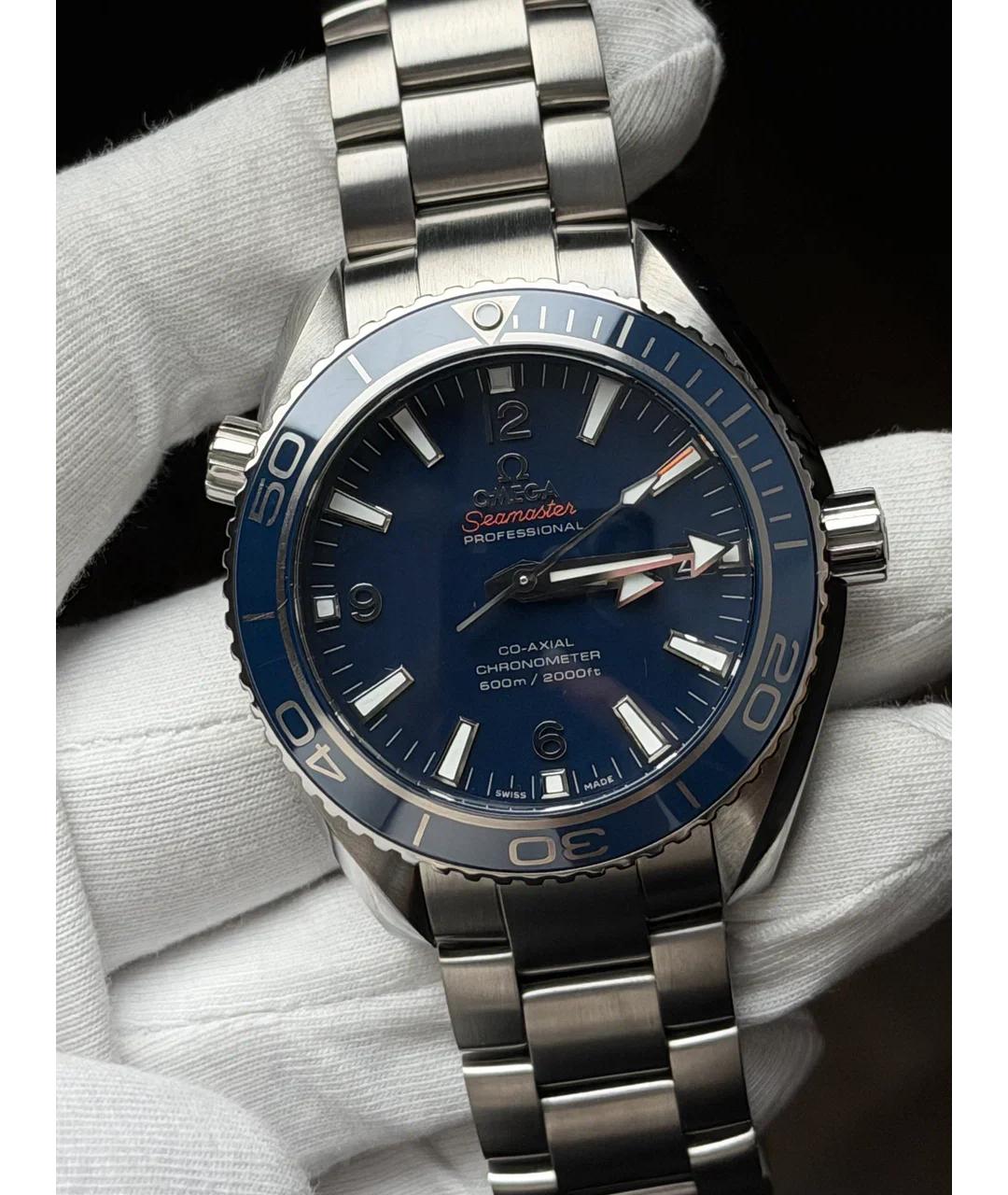 OMEGA Синие металлические часы, фото 2