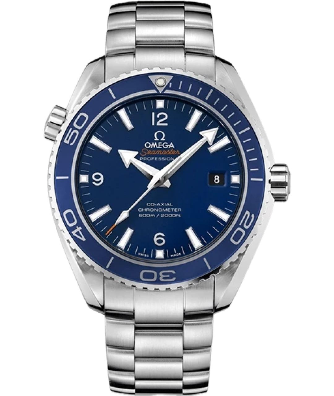 OMEGA Синие металлические часы, фото 1