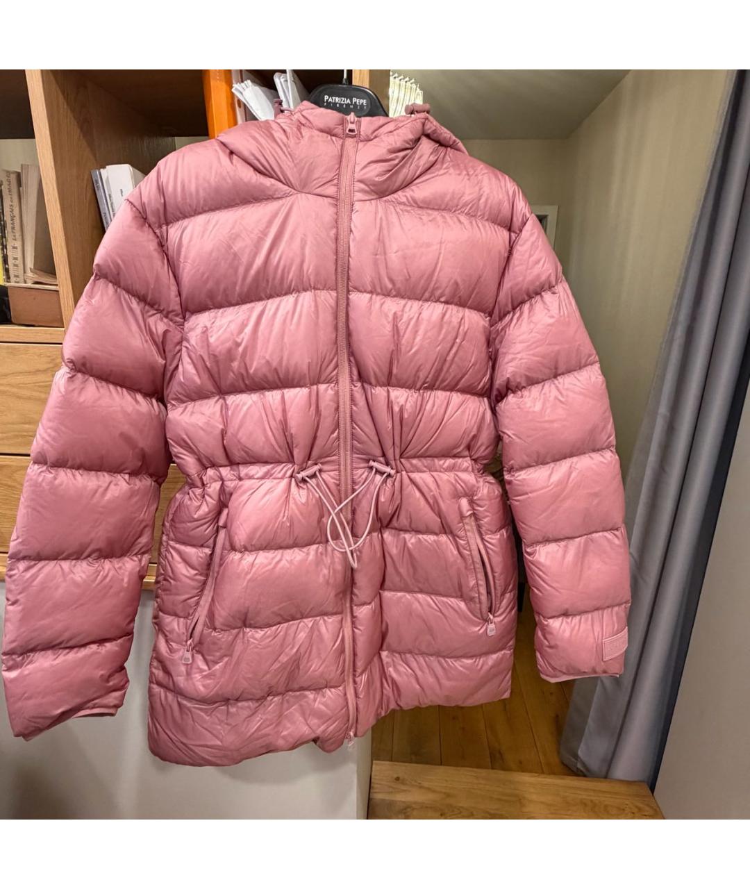 BURBERRY Розовая полиэстеровая куртка, фото 7