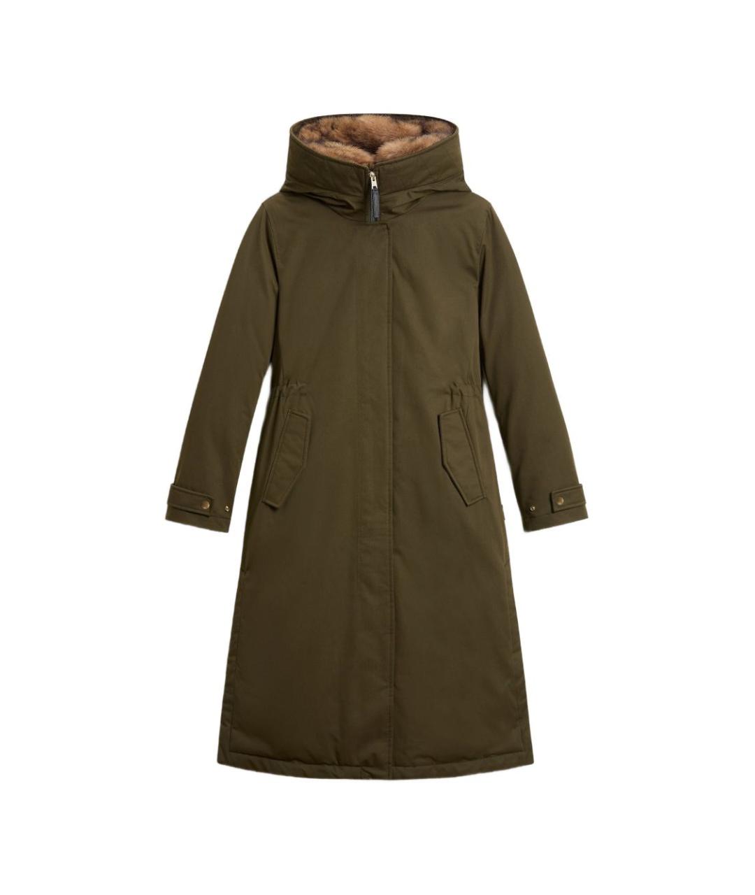 WOOLRICH Зеленая хлопковая парка, фото 1