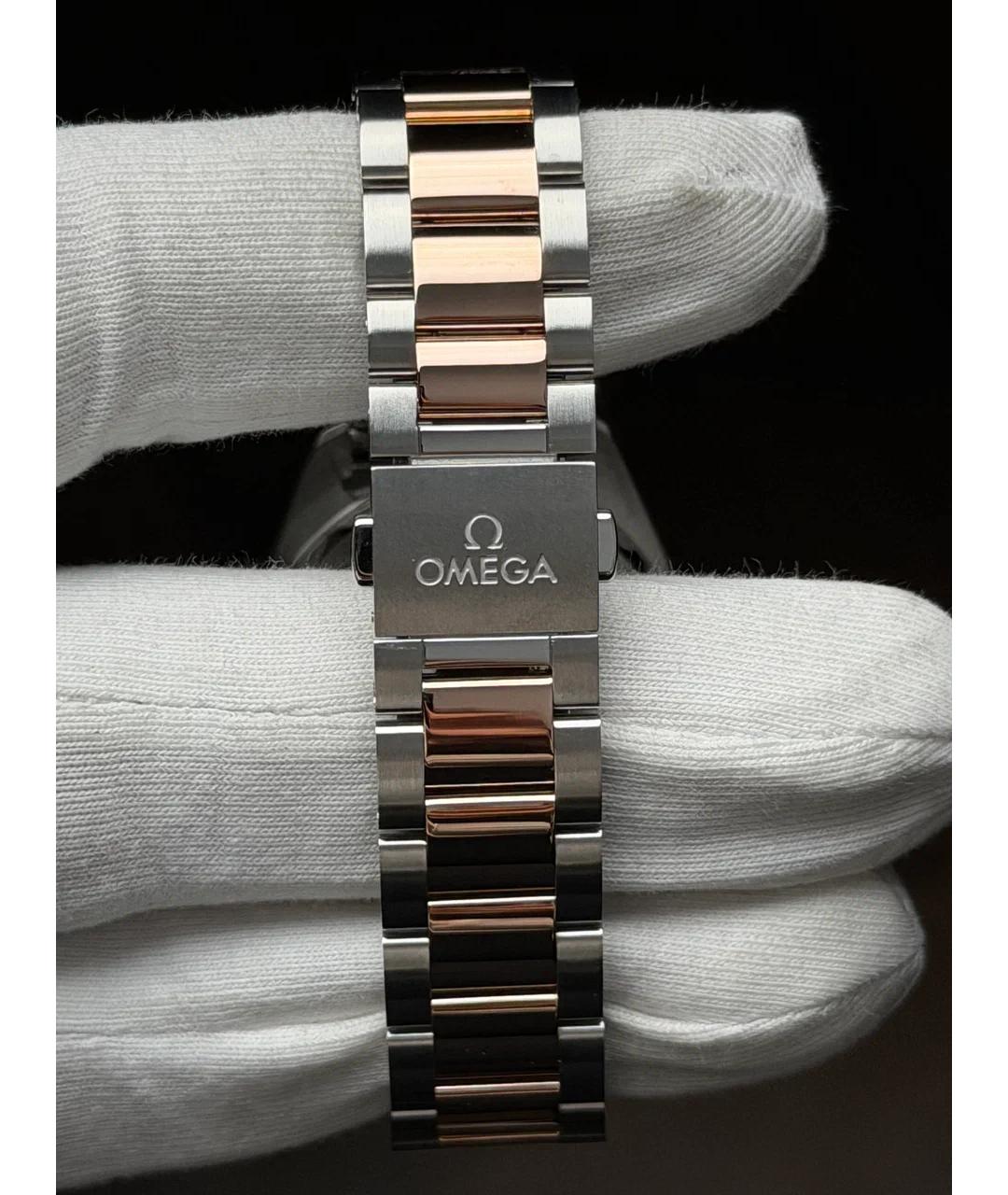 OMEGA Белые часы из розового золота, фото 6