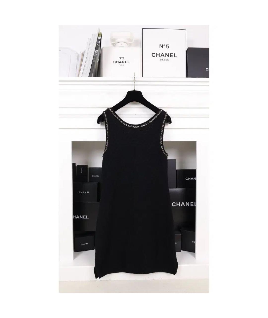 CHANEL Черный кашемировый кардиган, фото 2