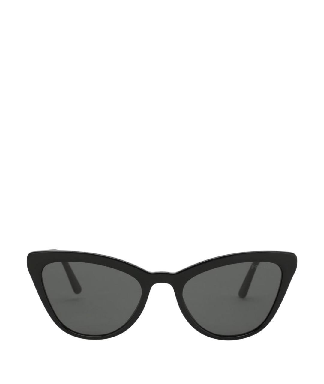 PRADA Черные пластиковые солнцезащитные очки, фото 1