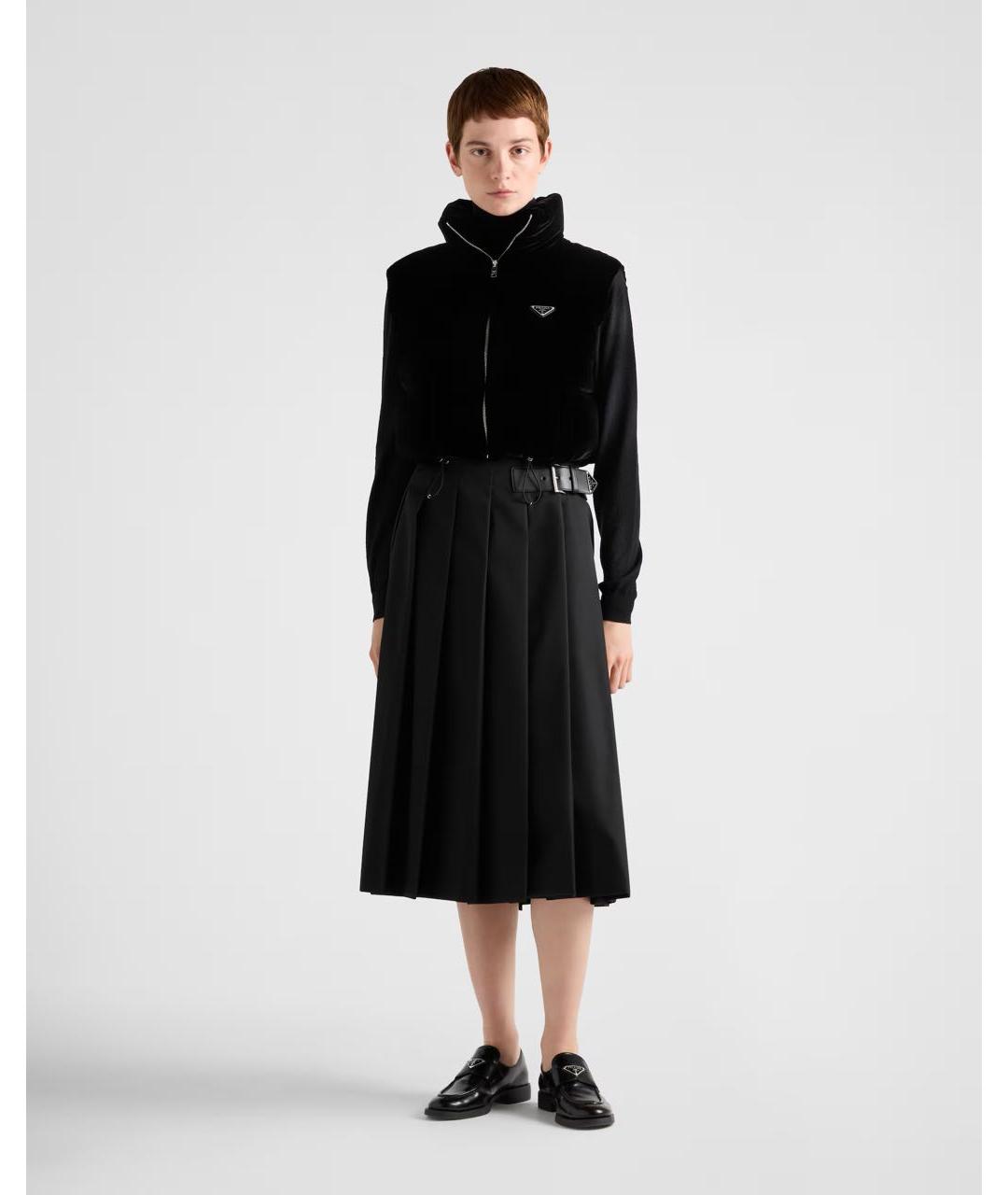 PRADA Черный вискозный жилет, фото 2