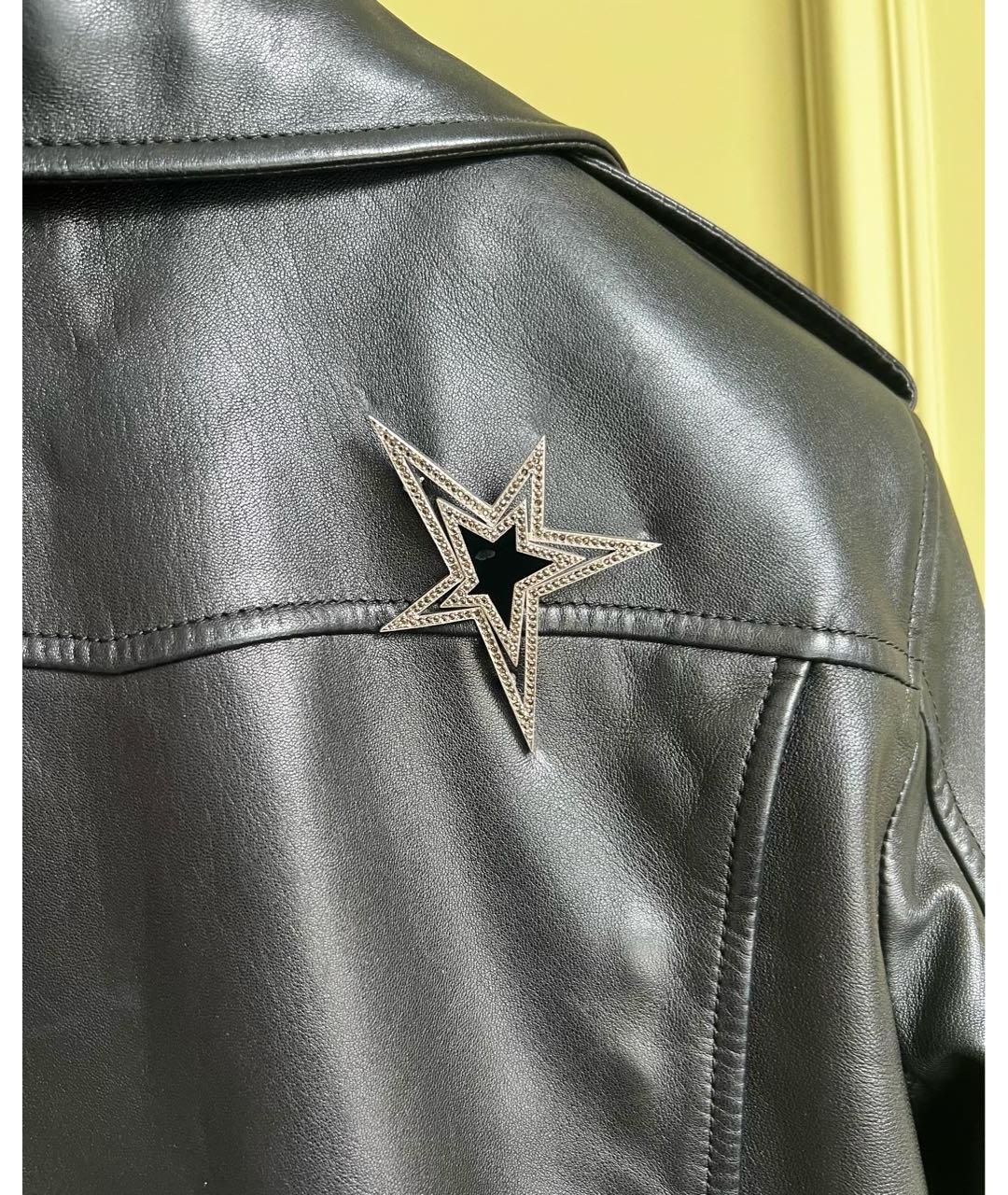 SAINT LAURENT Черная кожаная куртка, фото 6