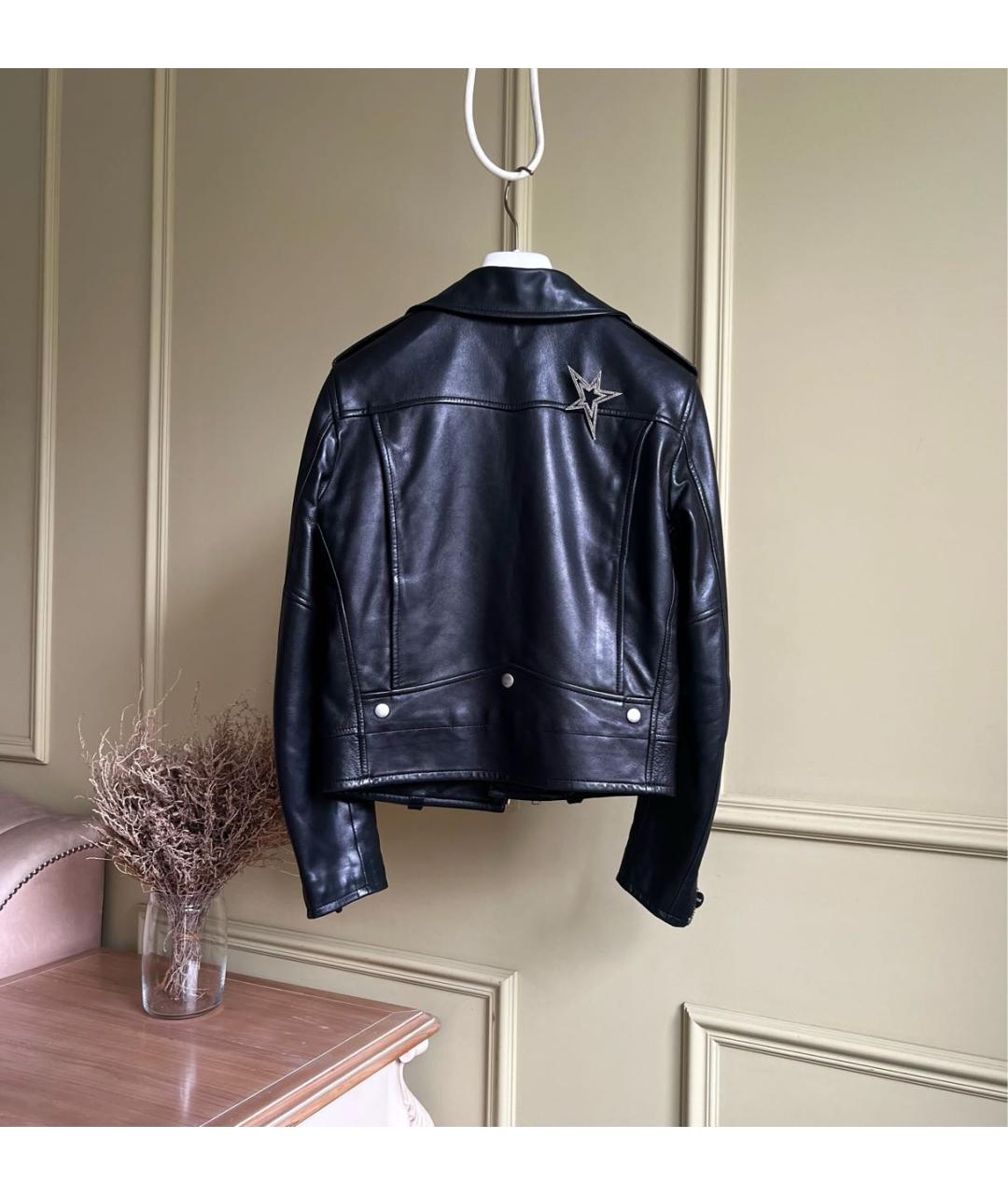SAINT LAURENT Черная кожаная куртка, фото 4