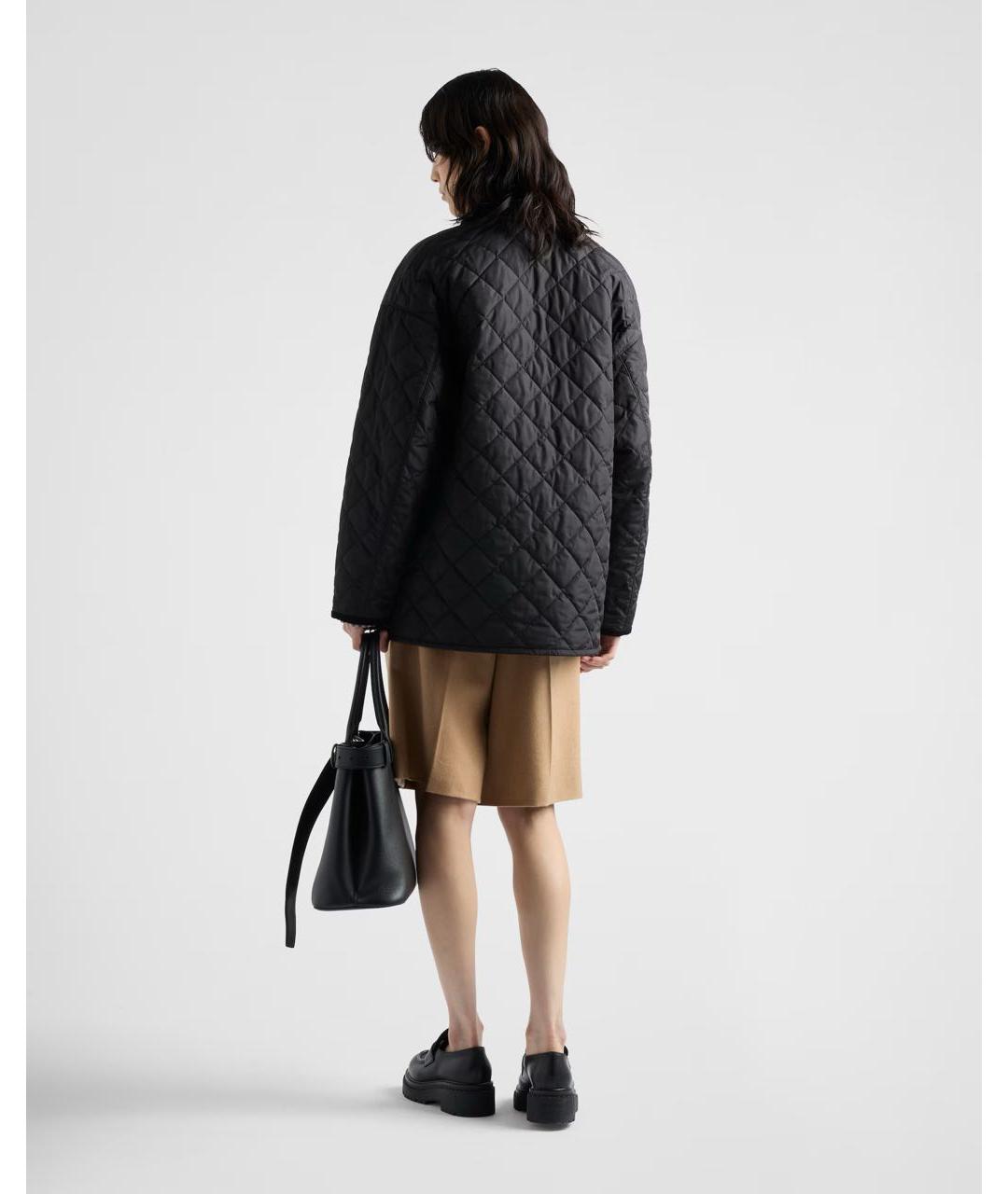 PRADA Черная полиамидовая куртка, фото 4